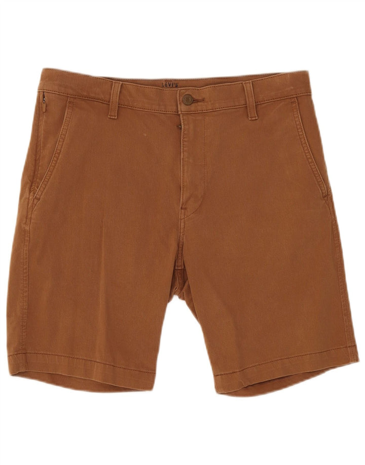 Pantaloncini chino affusolati standard da uomo Levi's W32 in cotone marrone medio