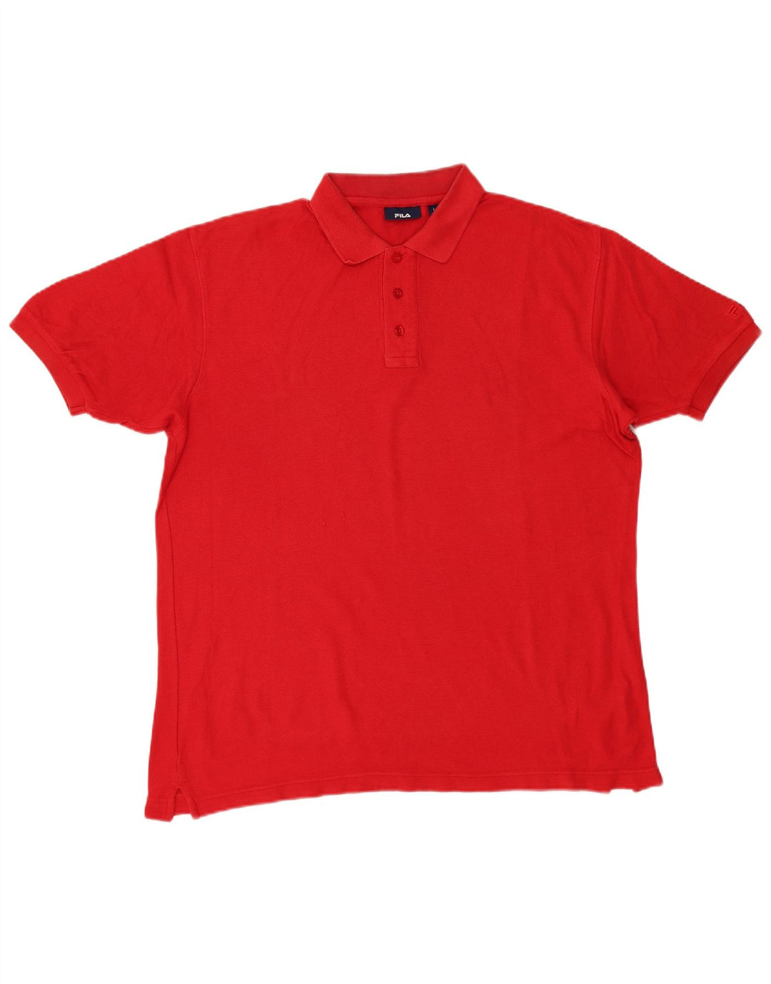 Polo da uomo Fila Large rossa in cotone