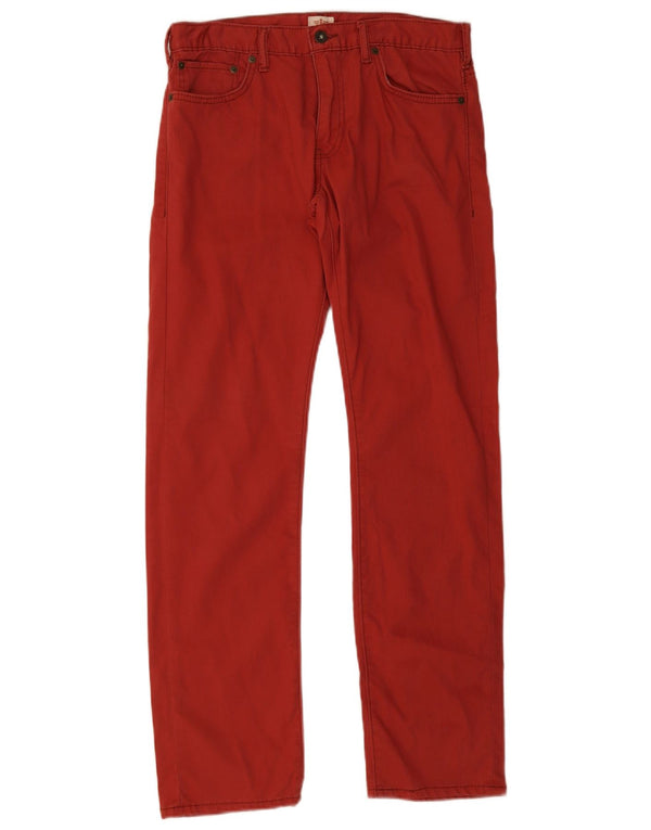 Pantaloni casual dritti da uomo Dockers W30 L32 in cotone rosso