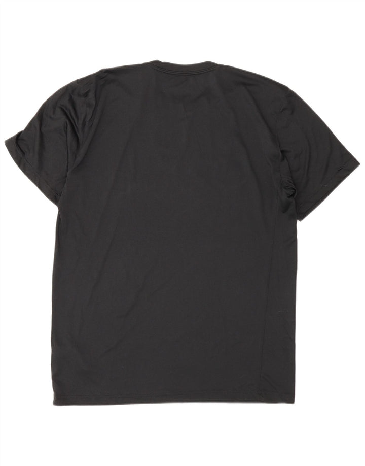T-shirt grafica Nike Dri Fit da uomo, media, nera, poliestere, sportiva