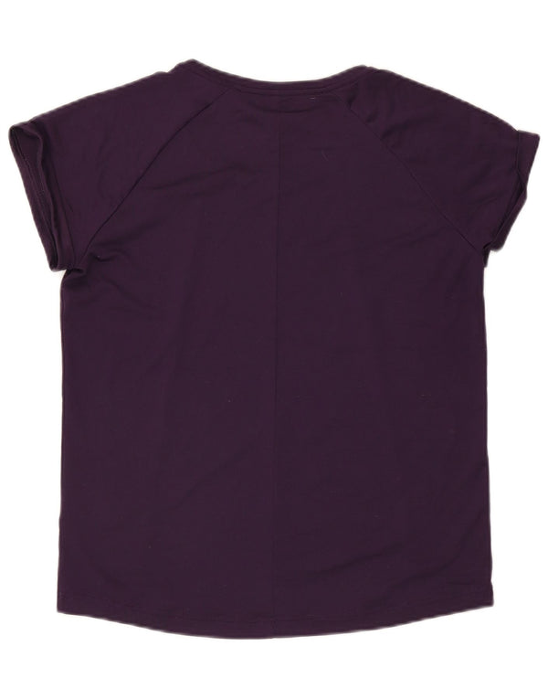 T-shirt Adidas Climalite da donna Top UK 12/14 Poliestere viola medio