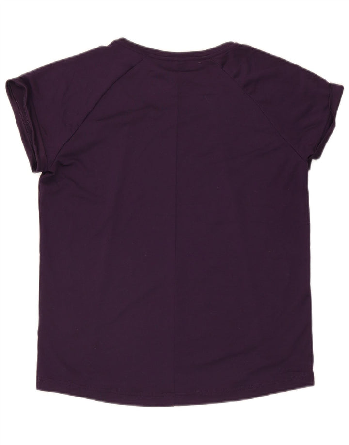 T-shirt Adidas Climalite da donna Top UK 12/14 Poliestere viola medio