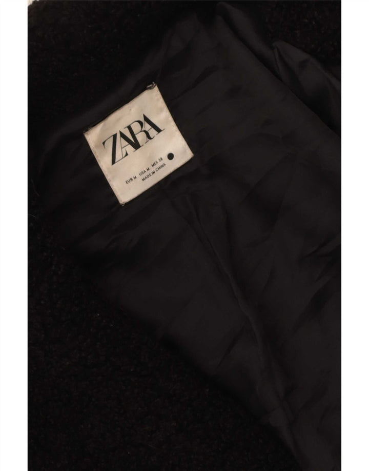 Giacca Bolero oversize da donna in pelliccia sintetica Zara UK 14 media nera