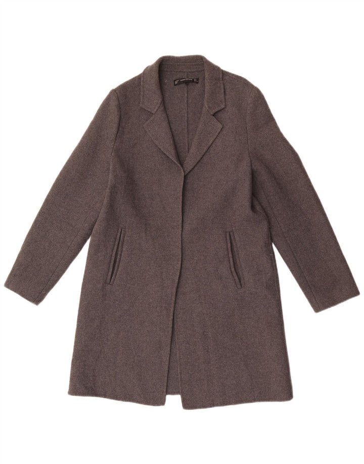 Cappotto aperto Trafaluc da donna Zara UK 16 grande lana grigia