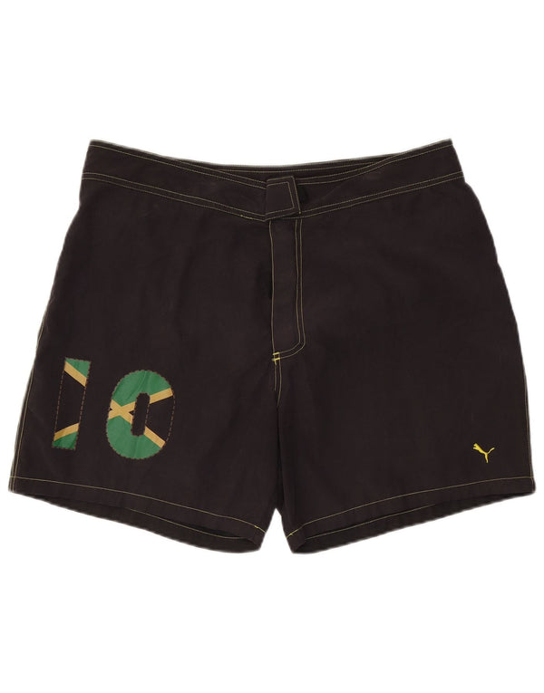 Pantaloncini da bagno Puma Jamaica Graphic da uomo XL poliestere nero