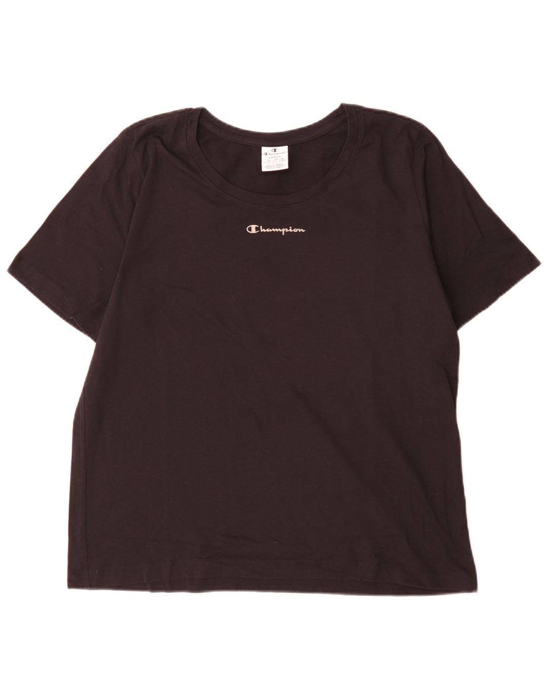 T-shirt da uomo Champion Top grande nera