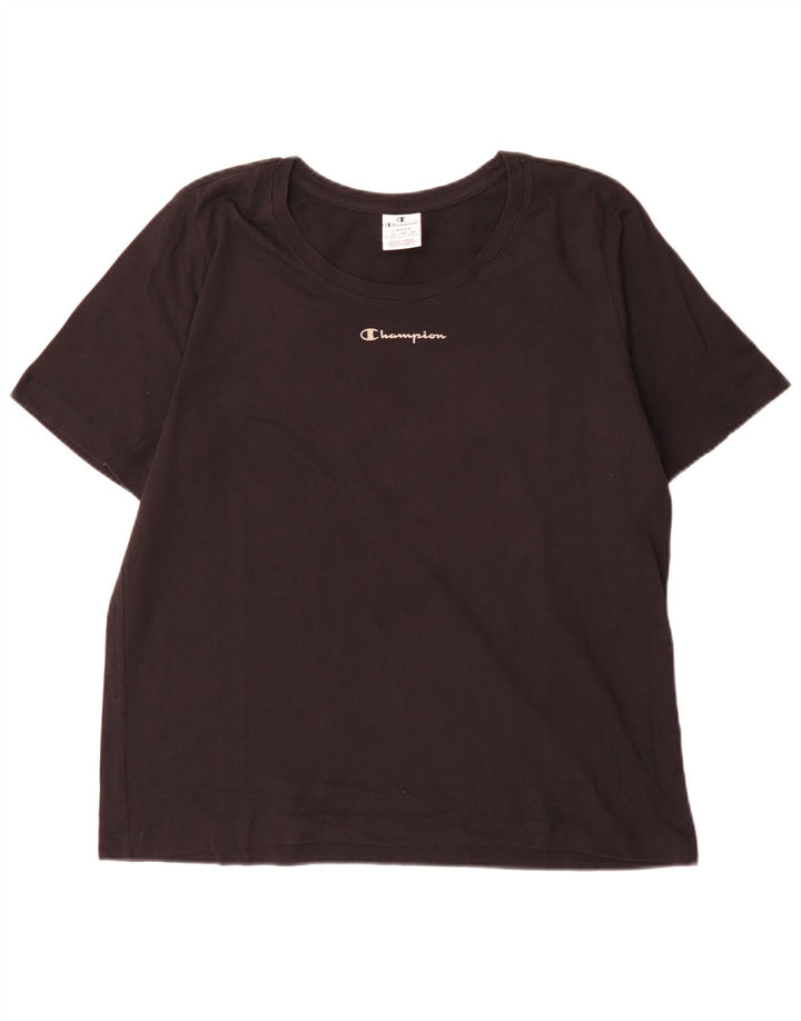 T-shirt da uomo Champion Top grande nera