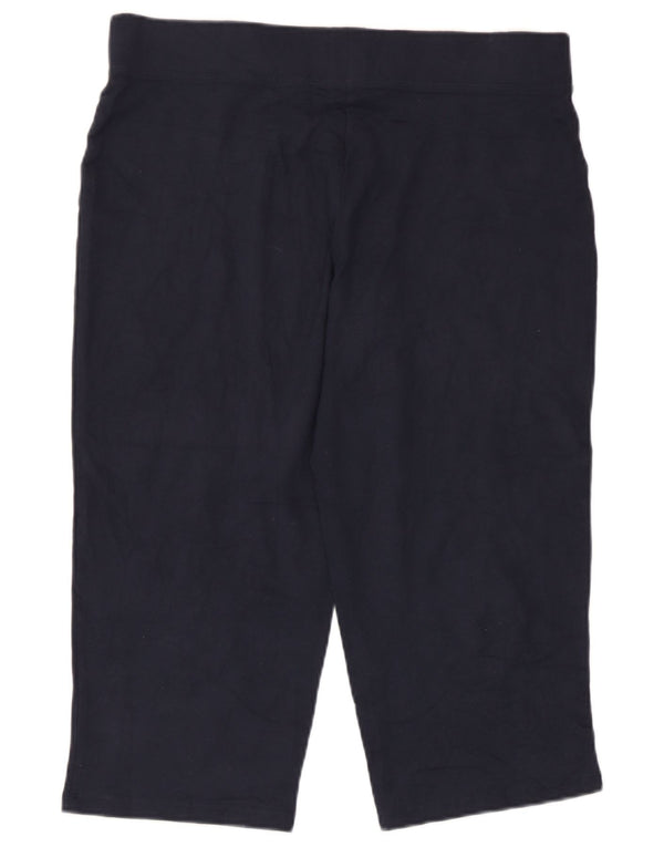 Pantaloni da tuta Capri da donna Marks & Spencer UK 12 Medio Blu Navy