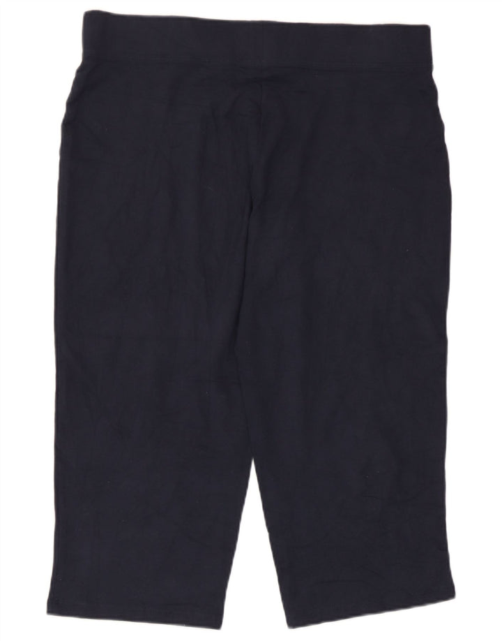Pantaloni da tuta Capri da donna Marks & Spencer UK 12 Medio Blu Navy