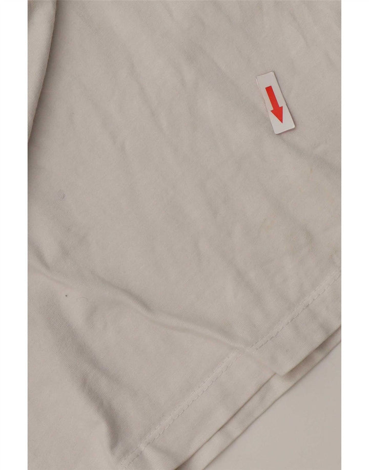 T-shirt grafica da uomo Nike Top in cotone bianco medio