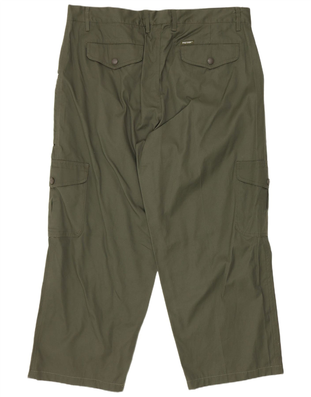 Pantaloni cargo dritti da uomo Patton W38 L27 cotone kaki