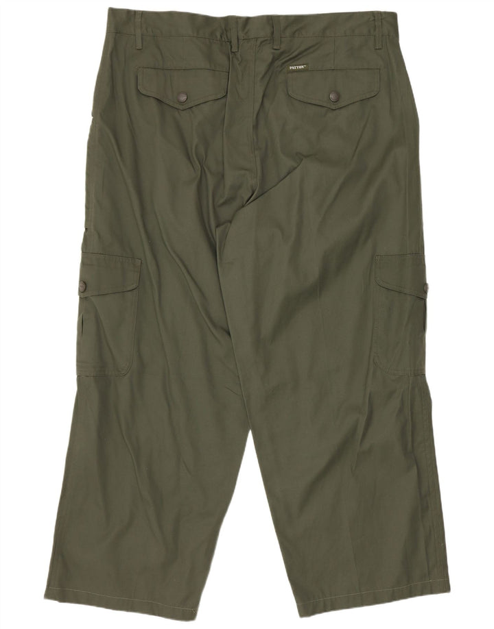 Pantaloni cargo dritti da uomo Patton W38 L27 cotone kaki