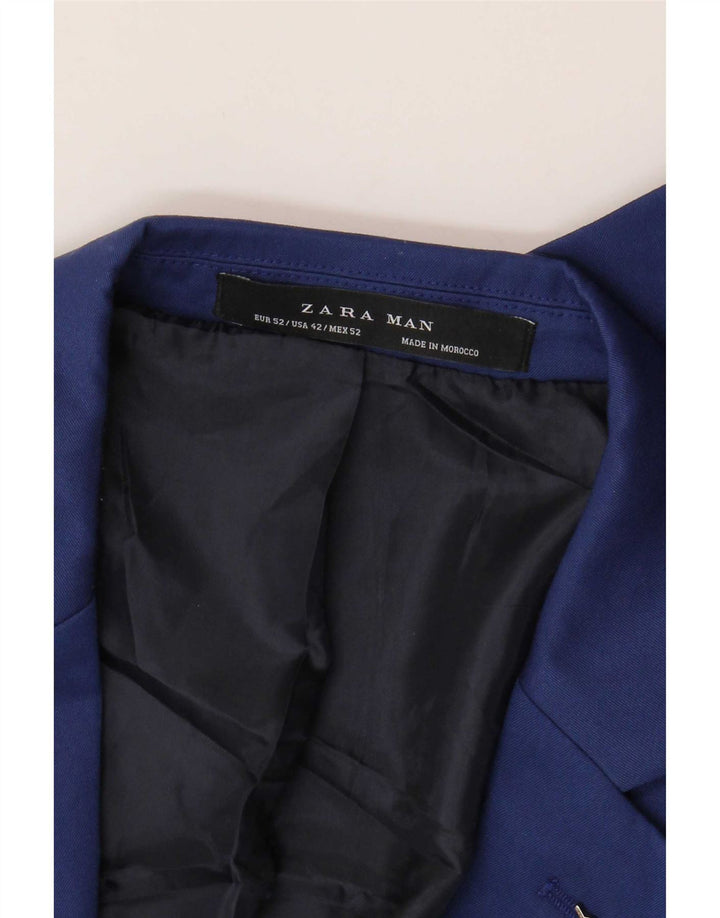Giacca blazer a 2 bottoni da uomo Zara EU 52 grande blu