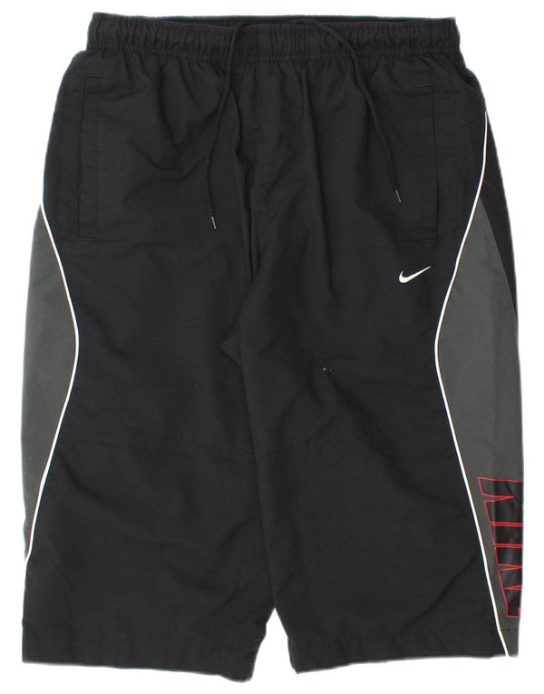 Pantaloncini sportivi Nike Bermuda grafici da uomo, poliestere color block medio nero