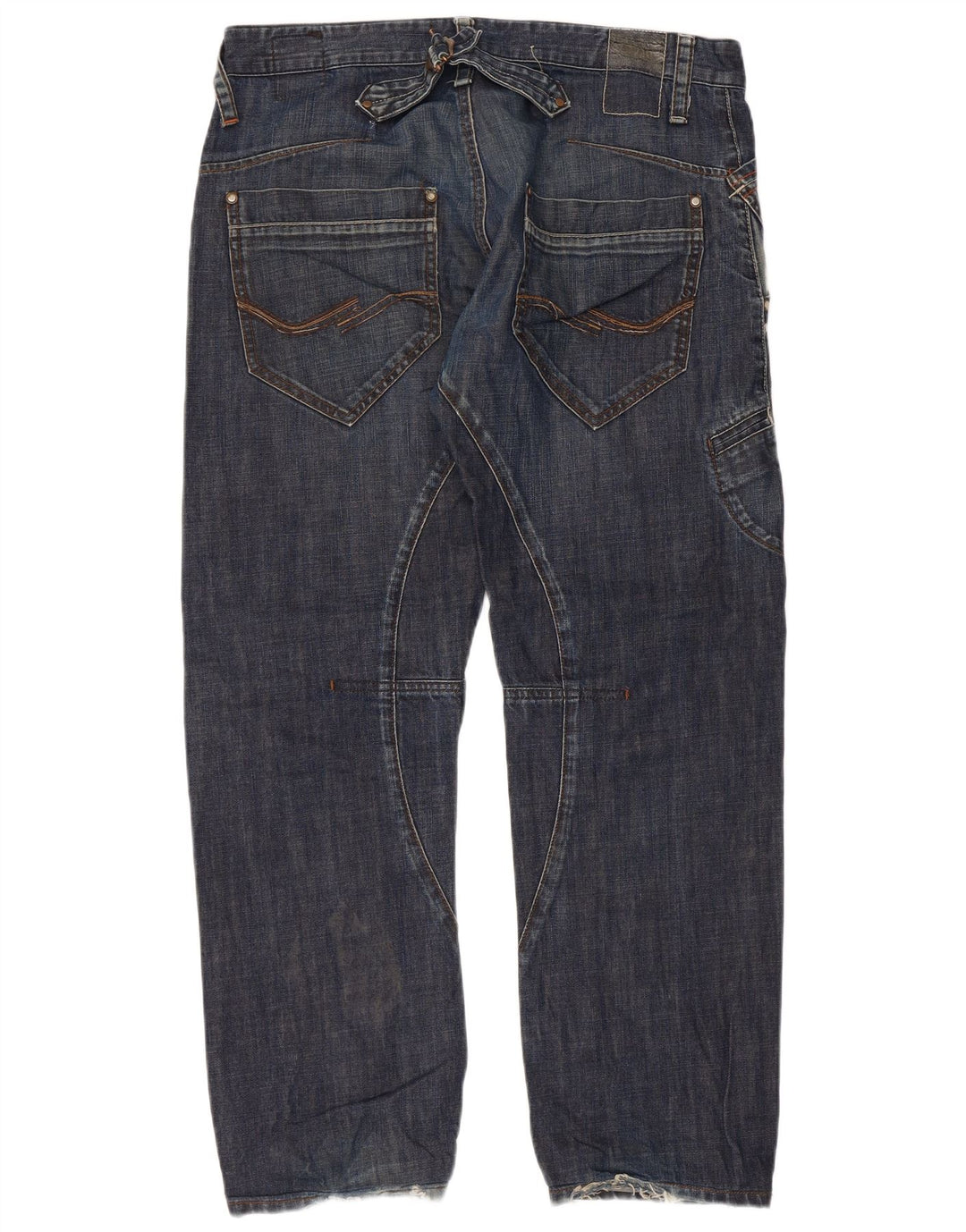 JACK & JONES Jeans dritti da uomo W36 L29 cotone blu