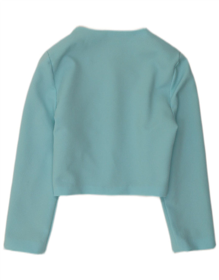 Giacca Bolero vintage da donna UK 10 piccola blu