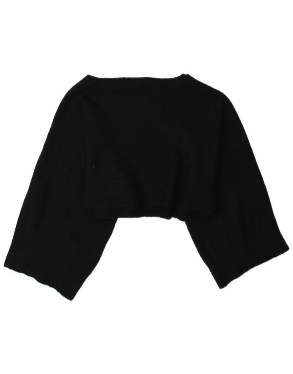 Top corto oversize da donna Zara a maniche lunghe UK 14 medio nero