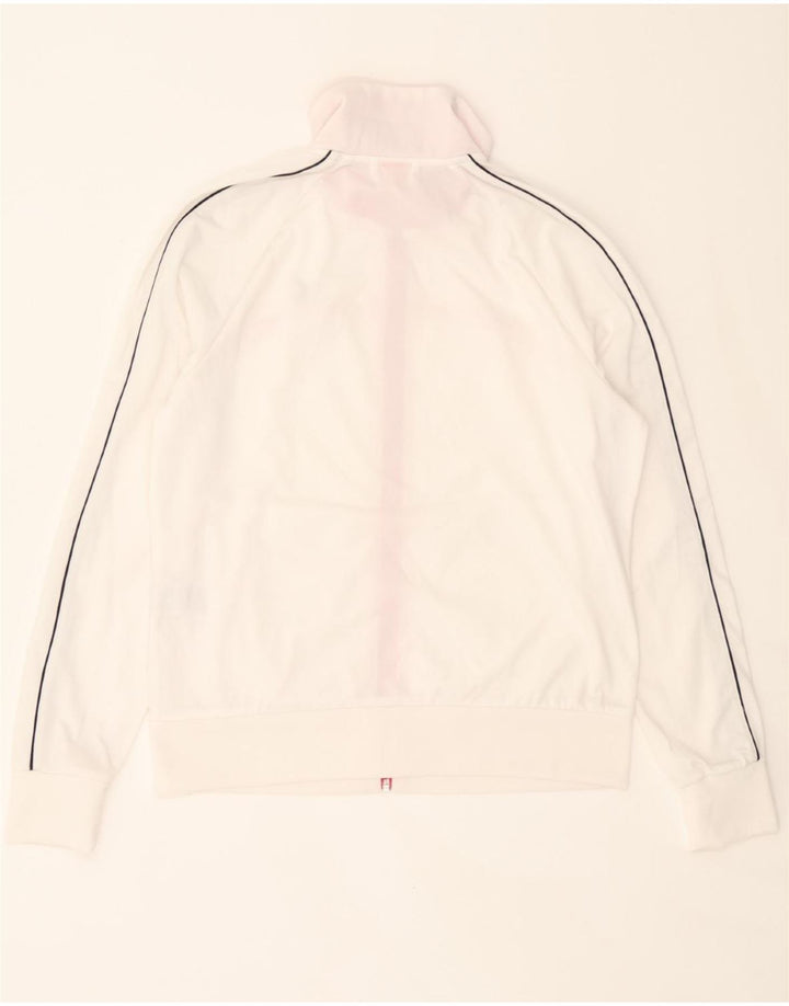 PUMA Womens Tracksuit Top Jacket UK 16 Large  White Polyester Vintage Puma and Second-Hand Puma from Messina Hembry 