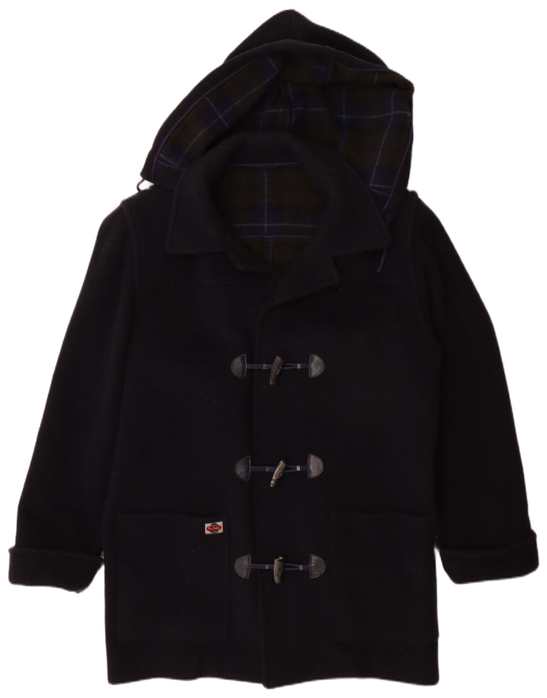 Montgomery con cappuccio da uomo Pierre Cardin IT 50 Large in lana blu navy