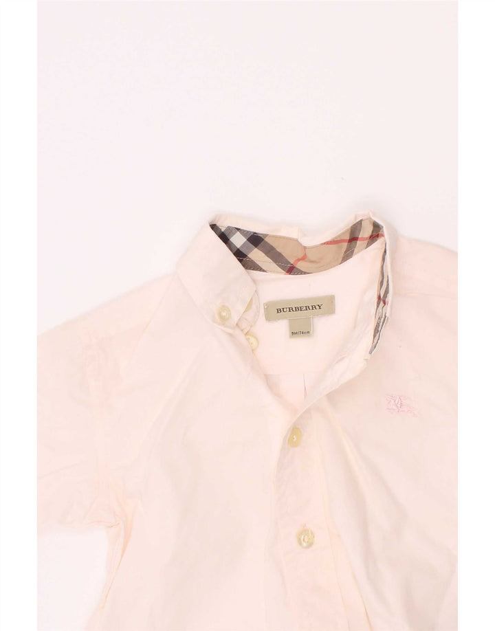 Camicia Burberry Neonato 6-9 Mesi Cotone Rosa