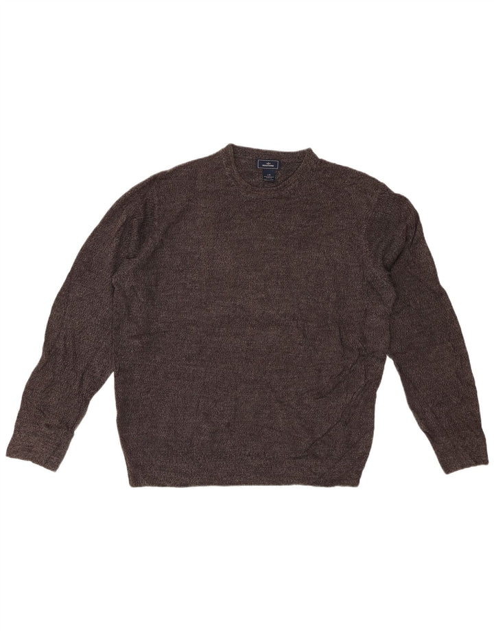 DOCKERS Maglione girocollo da uomo grande in acrilico grigio