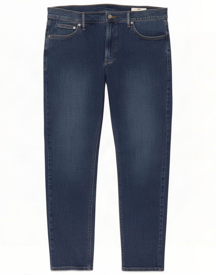 Marks & Spencer Mens Slim Jeans W36 L29 Blue Cotton