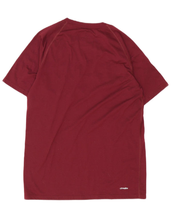 Maglietta grafica da uomo Adidas Arizona State Hockey, bordeaux medio