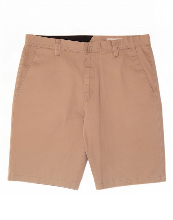 Pantaloncini chino da uomo Volcom grandi W36 poliestere beige