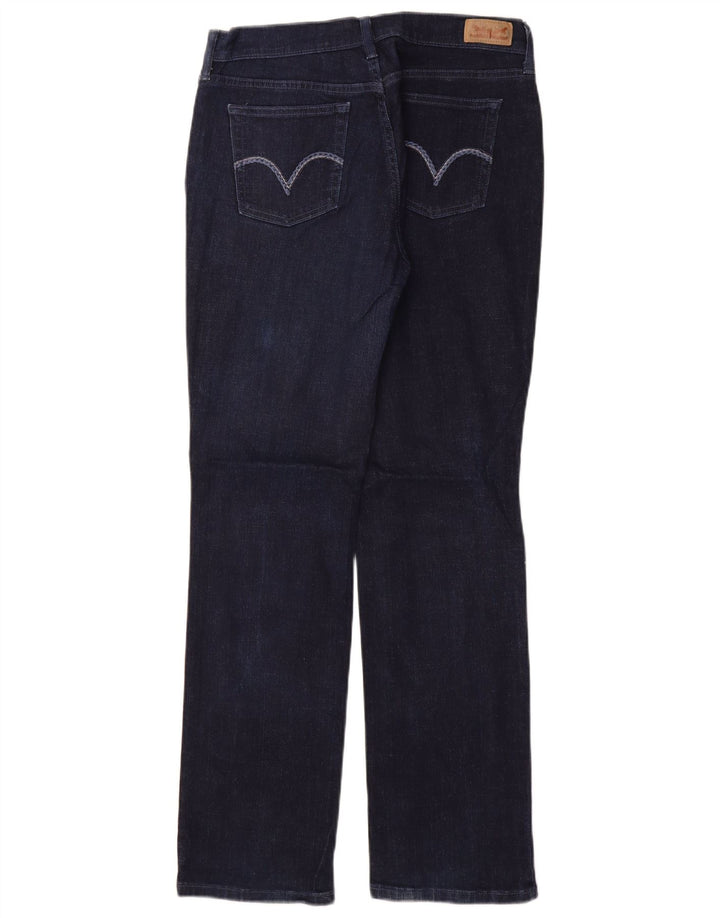 Jeans dritti da donna LEVI'S US 8 medio W29 L32 cotone blu navy