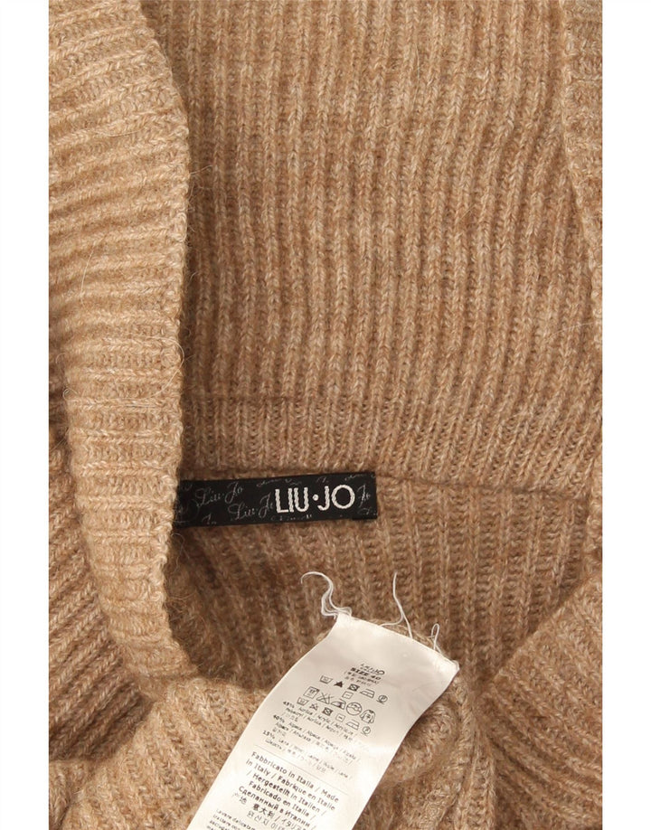 Maglione Cardigan Asimmetrico Donna Liu Jo IT 40 Piccolo Acrilico Marrone