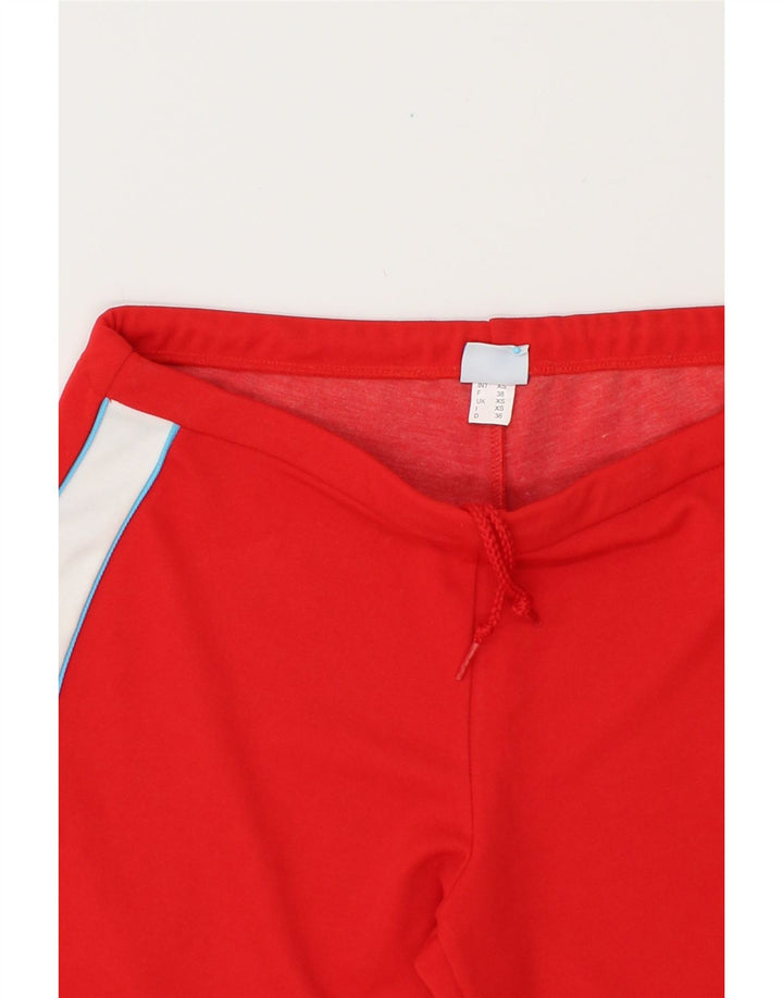 CHAMPION Womens Tracksuit Trousers UK 6 XS Red Colourblock Polyester Vintage Champion and Second-Hand Champion from Messina Hembry 