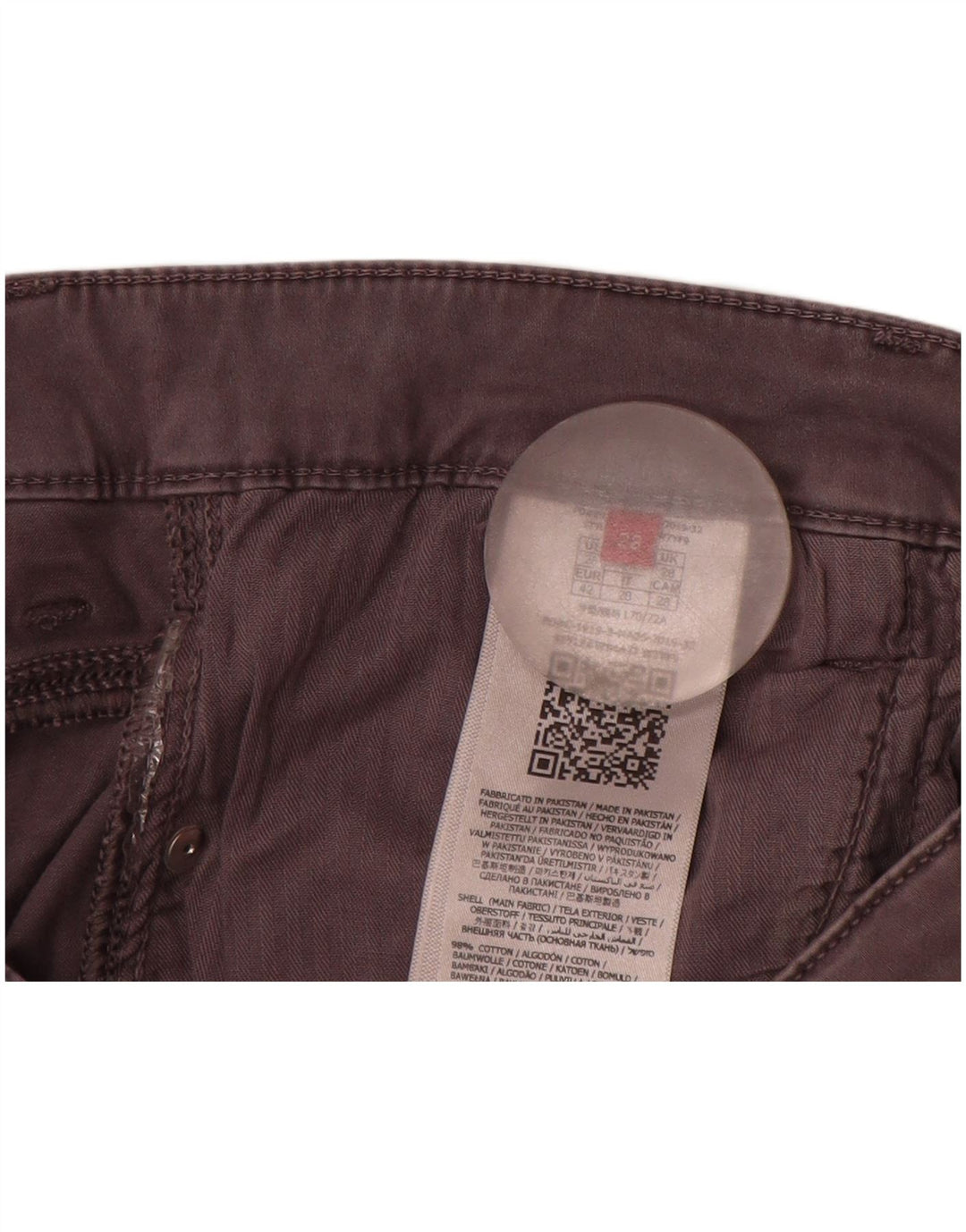 Pantaloni casual skinny da donna GUESS W28 L30 cotone grigio