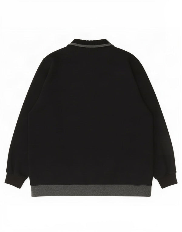 Maglione maglione collo alto da uomo Marks & Spencer 2XL cotone color block nero