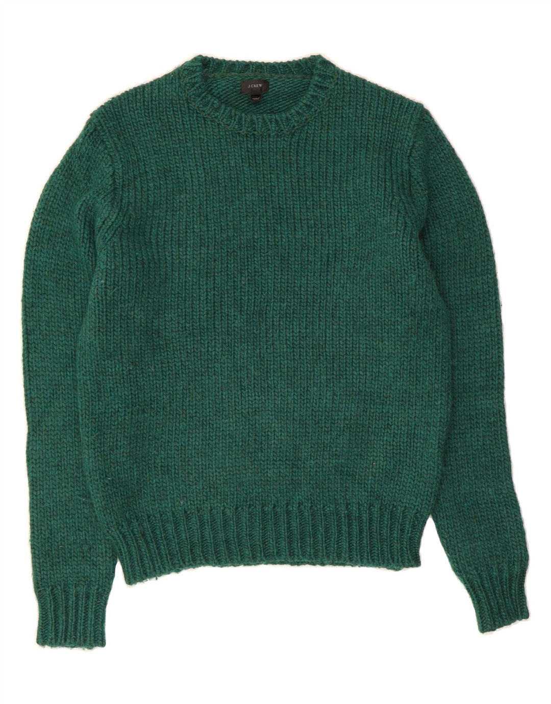 J. CREW Maglione girocollo da uomo in lana verde medio