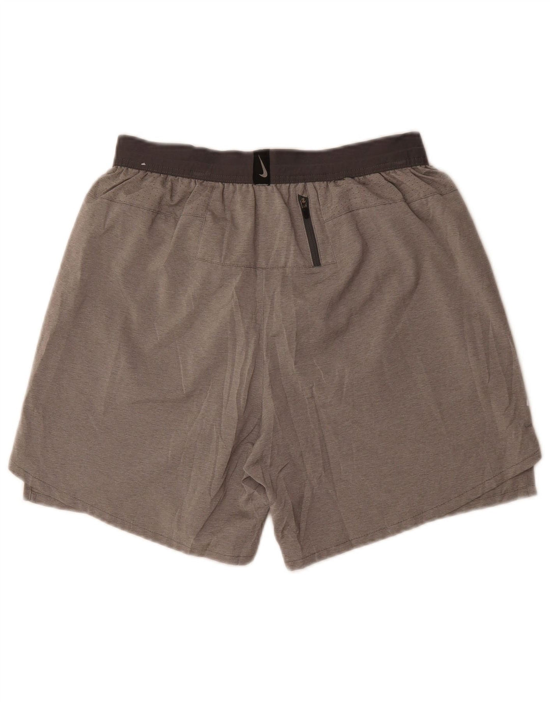 Pantaloncini sportivi Nike Dri Fit da uomo in poliestere grigio medio