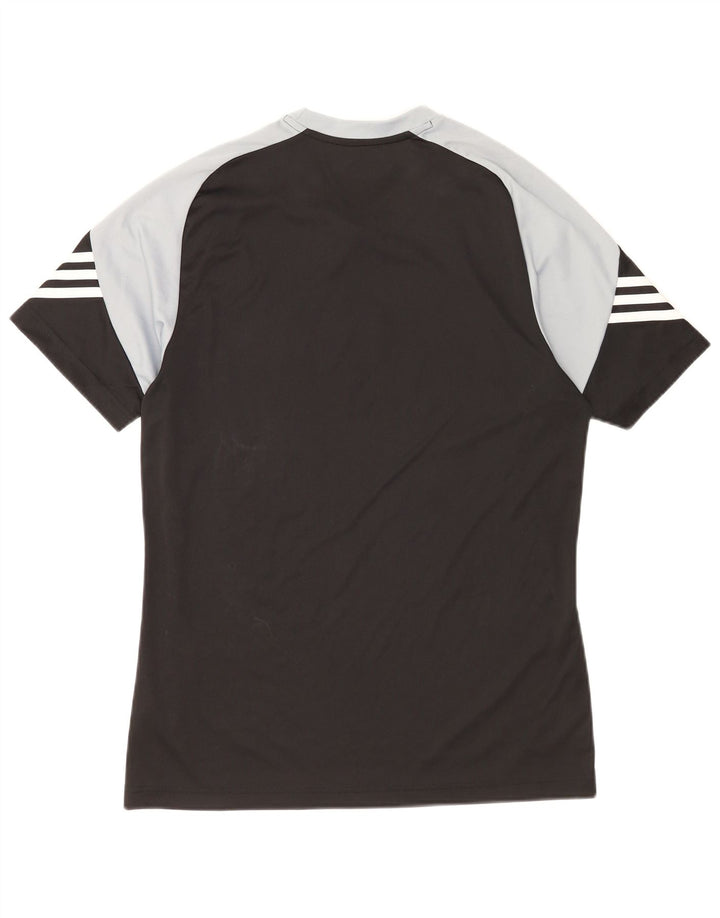 Maglietta grafica Adidas Climalite da uomo, colore nero medio