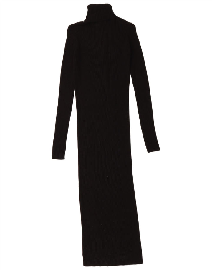 Abito maxi maglione Zara da donna UK 8 piccolo nero