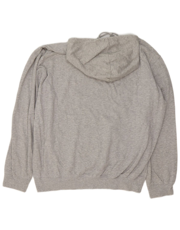 Felpa con cappuccio grafica da uomo Hard Rock Cafe Barcelona 2XL cotone chiazzato grigio