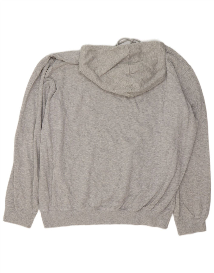 Felpa con cappuccio grafica da uomo Hard Rock Cafe Barcelona 2XL cotone chiazzato grigio