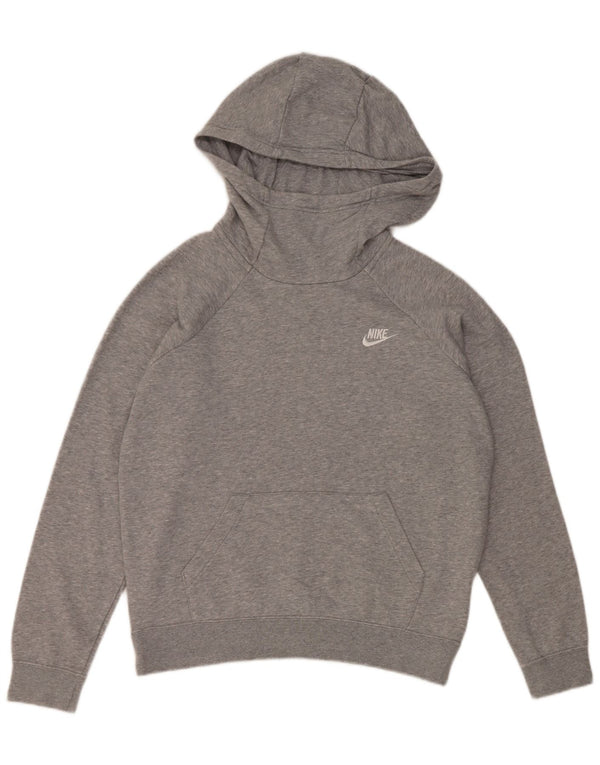 Felpa con cappuccio da donna Nike UK 14 cotone grigio medio