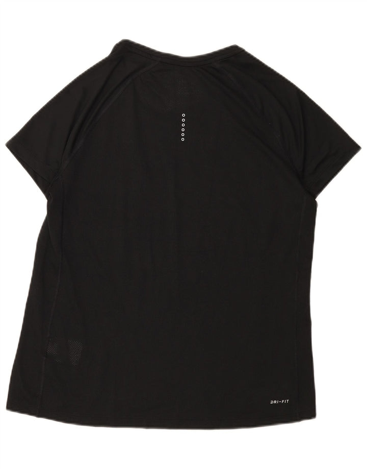 NIKE Womens Dri Fit T-Shirt Top UK 18 XL Black Polyester