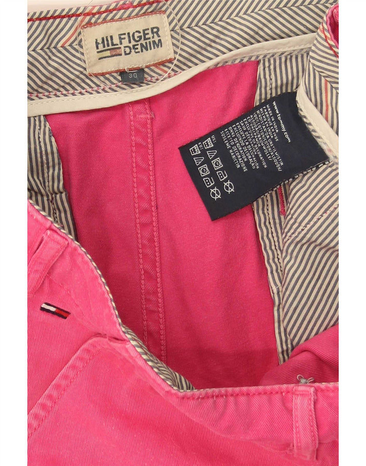 Pantaloncini chino da uomo Tommy Hilfiger W30 cotone rosa medio