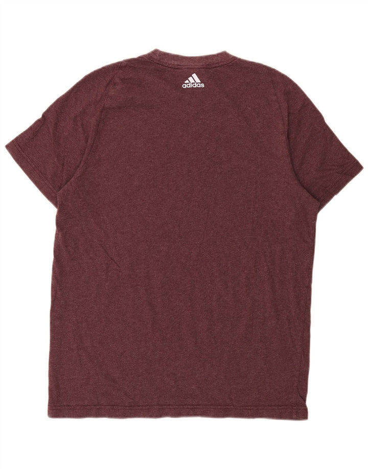 T-shirt Adidas da uomo Top Borgogna media