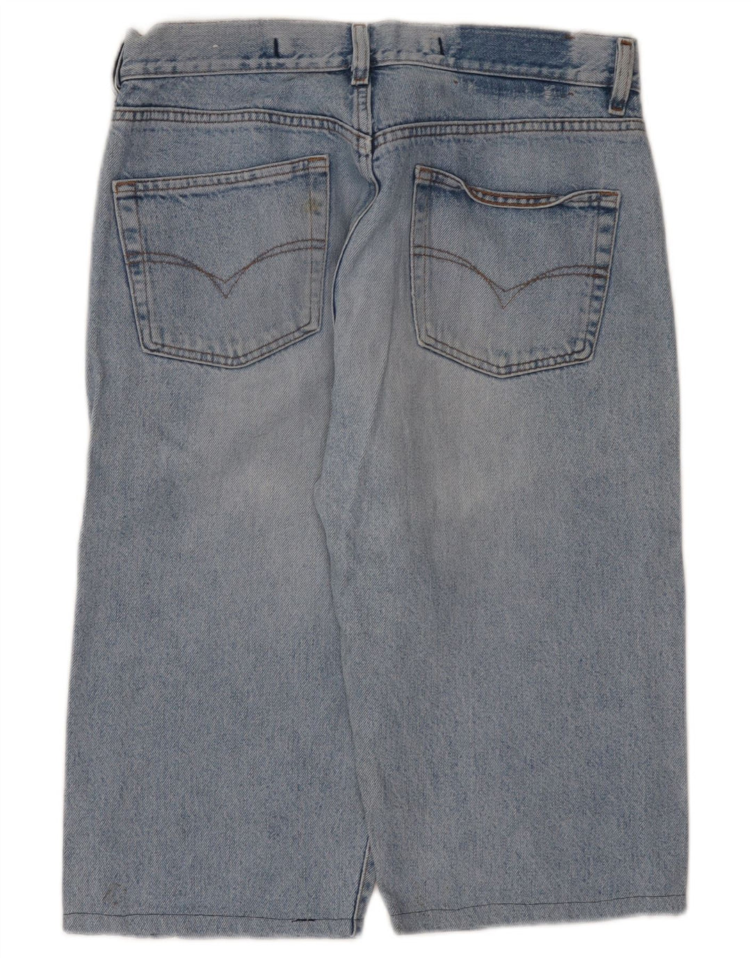 Pantaloncini di jeans da uomo Diesel W34 grandi in cotone blu