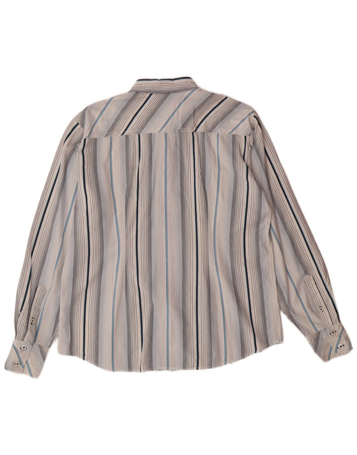 Camicia LEE da uomo in cotone a righe blu medio