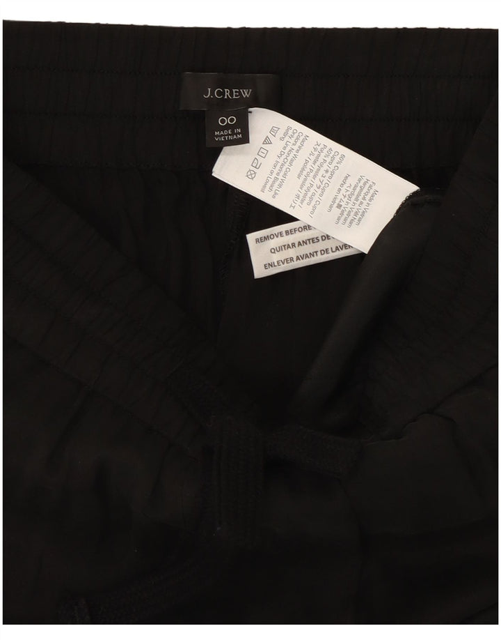 Pantaloni casual da jogging da donna J. CREW US 00 2XS W22 L26 cotone nero