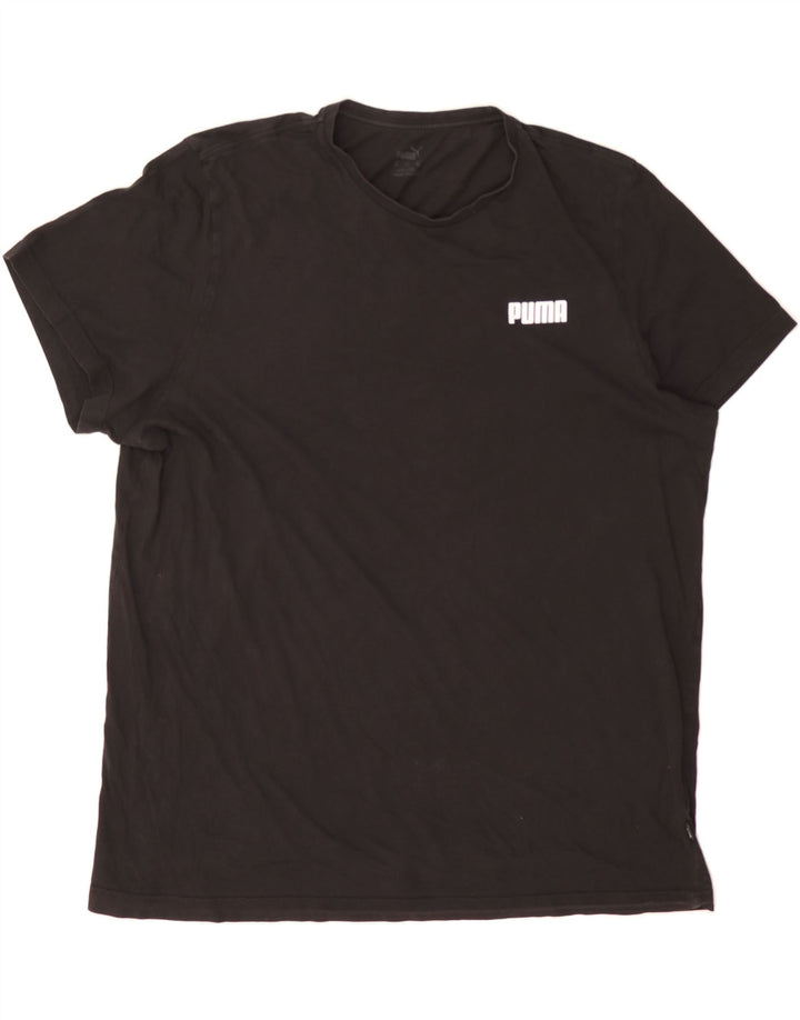 PUMA Mens T-Shirt Top 3XL Black Cotton Vintage Puma and Second-Hand Puma from Messina Hembry 