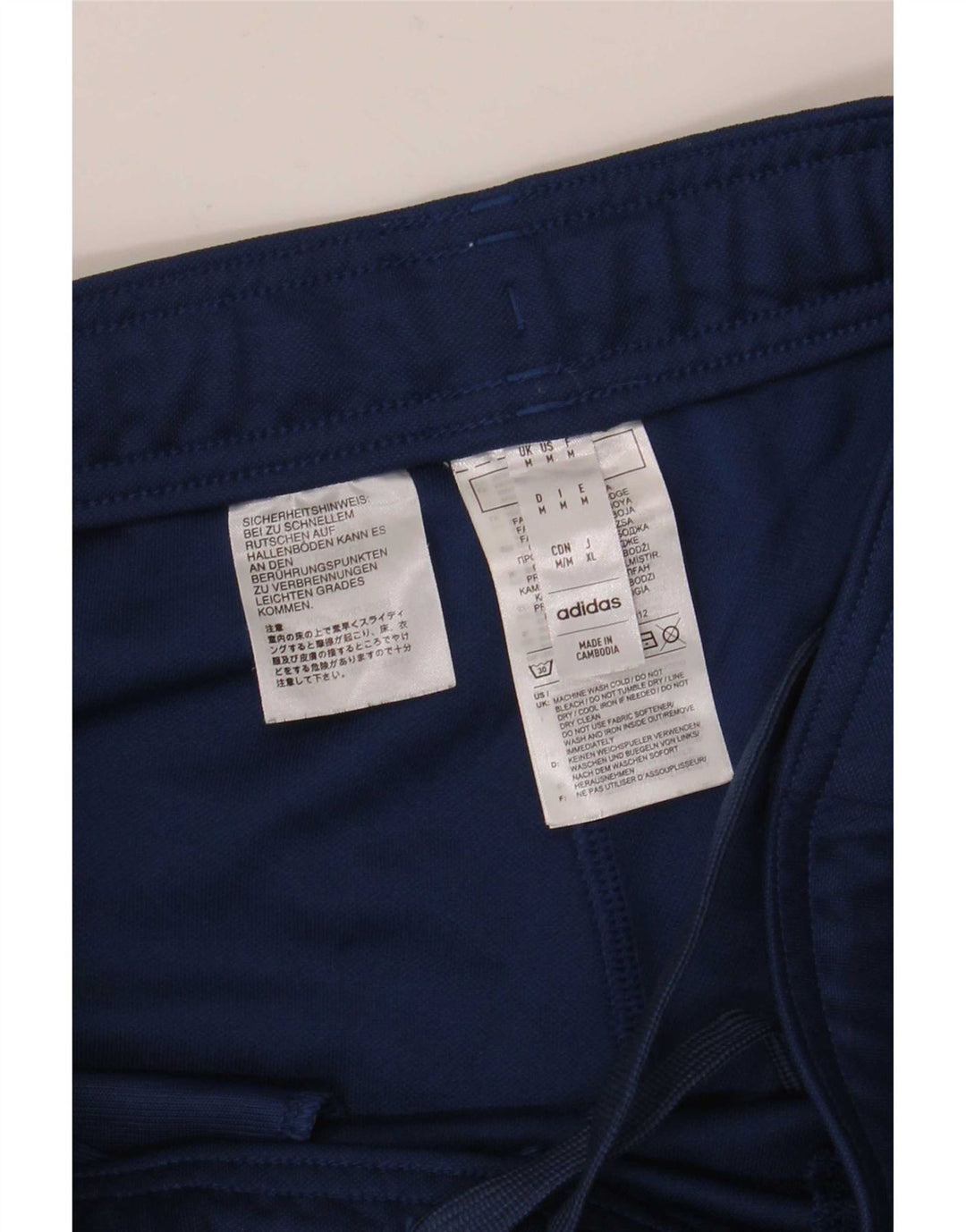 Pantaloni da tuta Adidas Aeroready da uomo medio poliestere blu navy