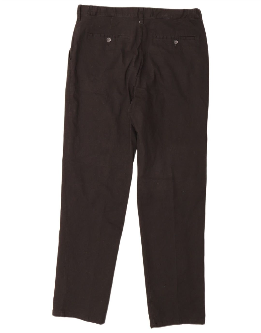 MARKS & SPENCER Pantaloni chino vestibilità regolare da uomo W36 L33 cotone nero