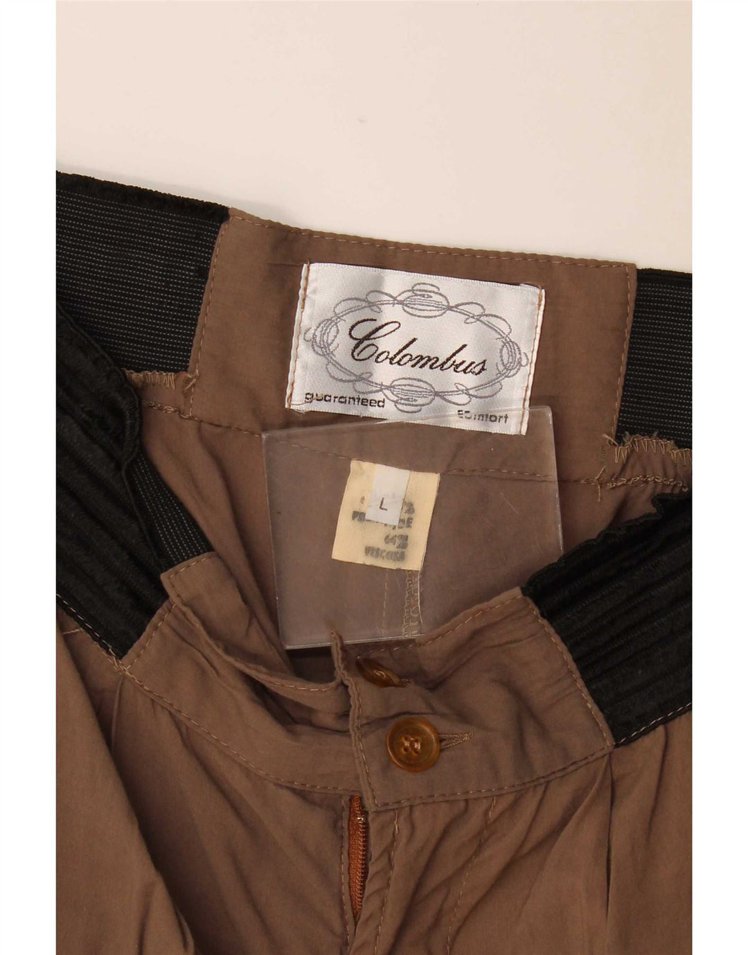 Pantaloni Harem da donna con pegging Colombus Large W32 L31 Colorblock marrone